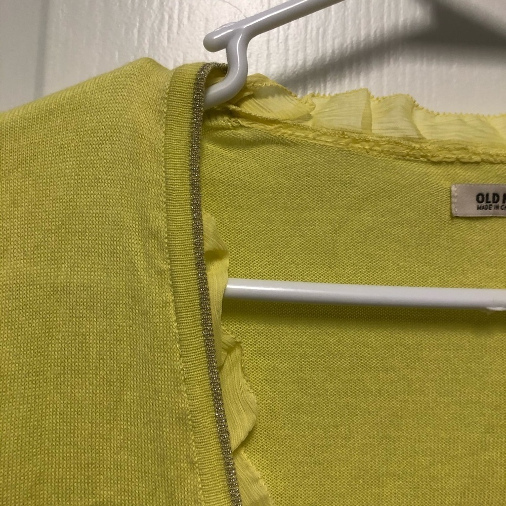 ✨Old Navy Light Yellow Cardigan Medium ✨ - Picture 3 of 6